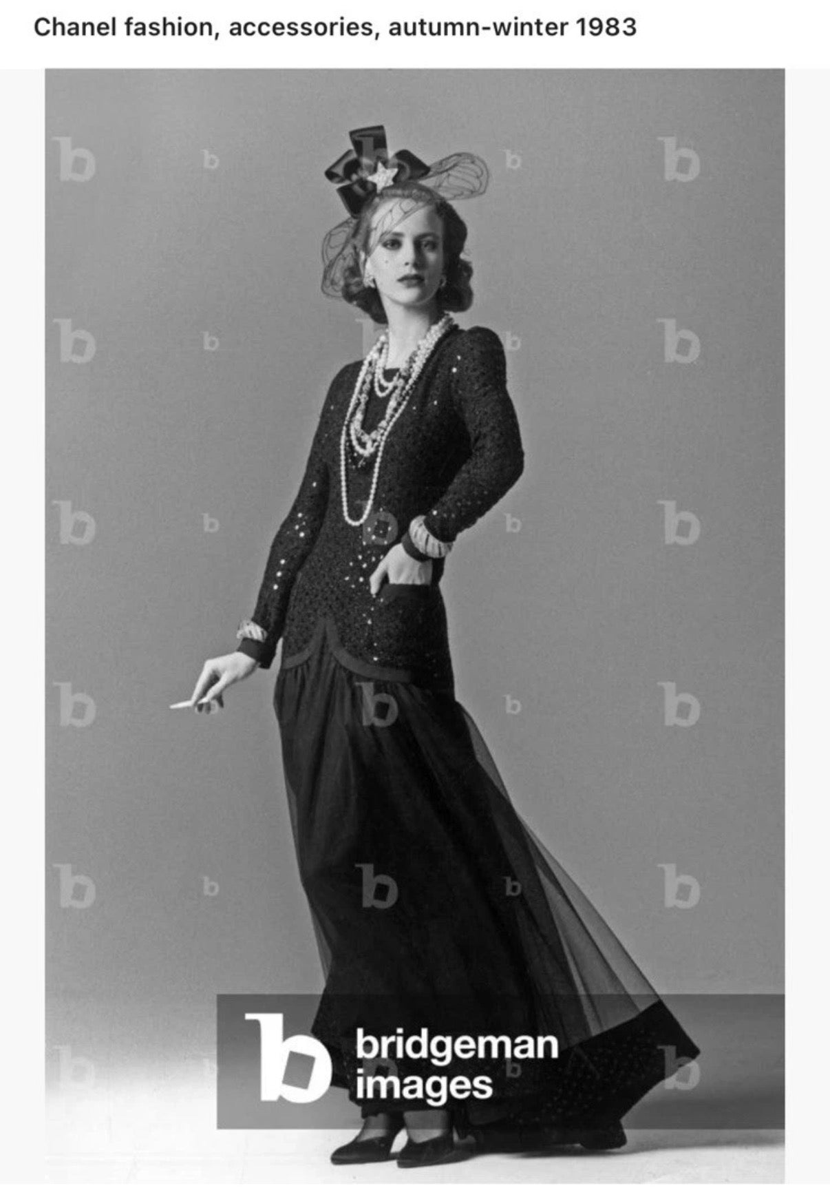 Chanel Vintage 1983/84 Black Sequin Gown Dress By Karl Lagerfeld