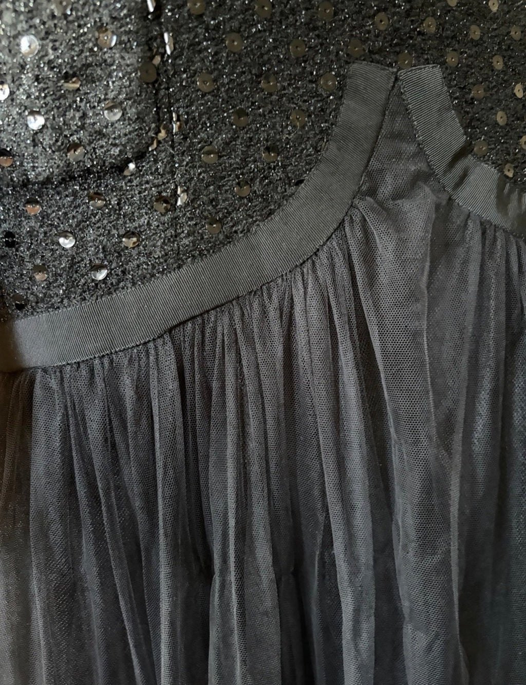 Chanel Vintage 1983/84 Black Sequin Gown Dress By Karl Lagerfeld