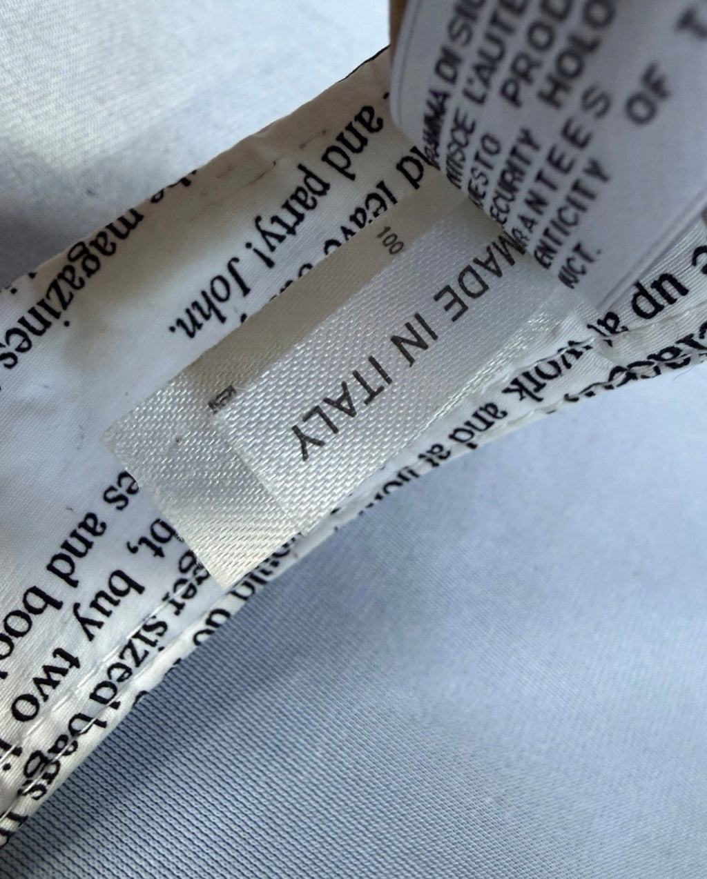 John Galliano Vintage Newspaper Gazette Print Visor