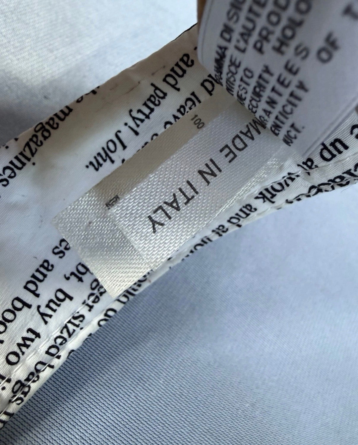 John Galliano Vintage Newspaper Gazette Print Visor