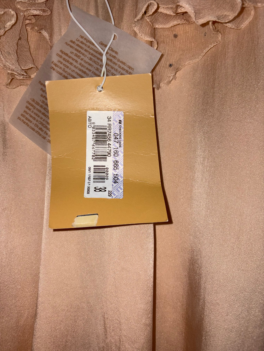 John Galliano Cocktail Mini Silk  Dress Ruffles and Rhinestones 38IT
