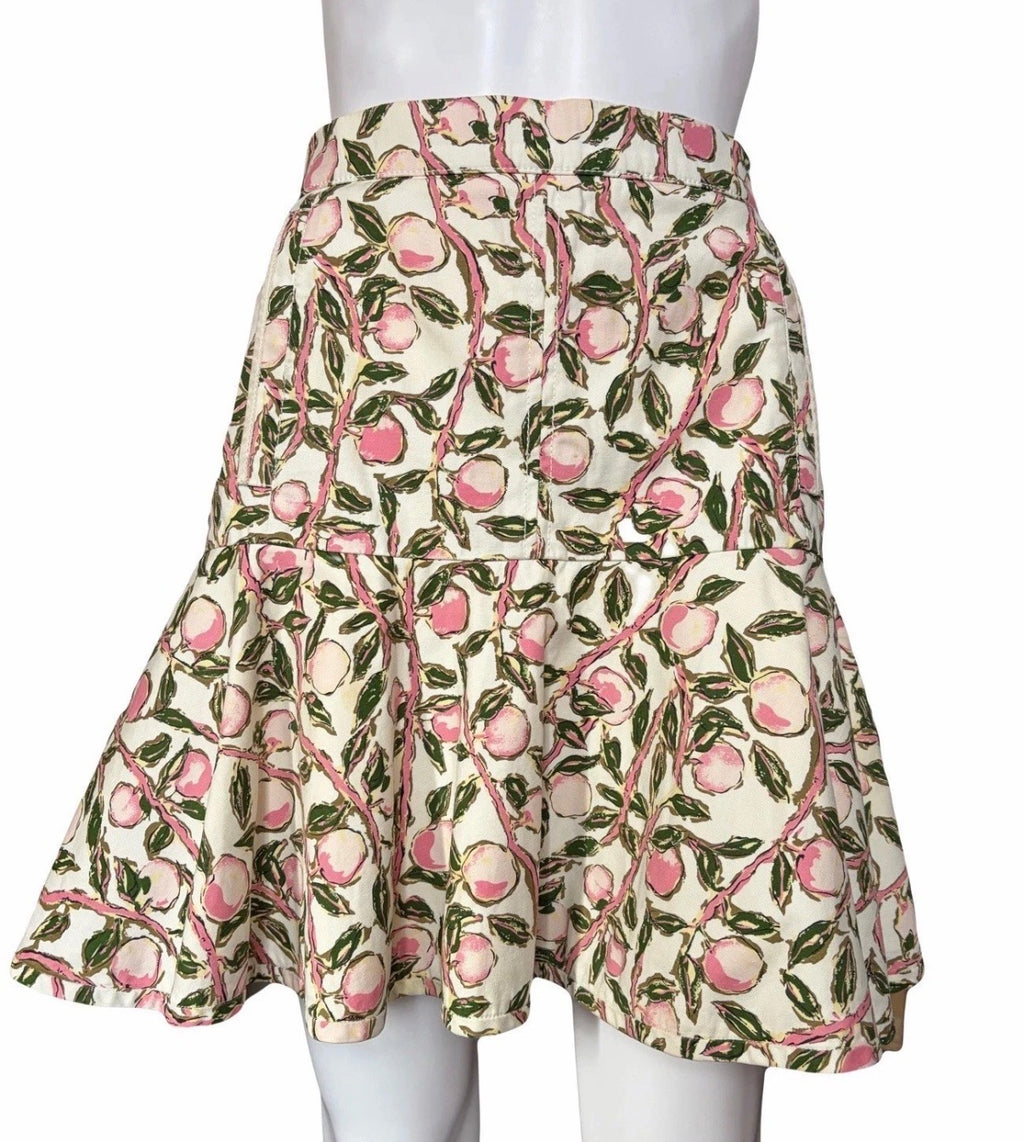Louis Vuitton Floral  Flared Mini Skirt 38FR