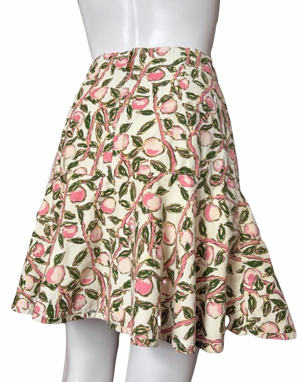 Louis Vuitton Floral  Flared Mini Skirt 38FR
