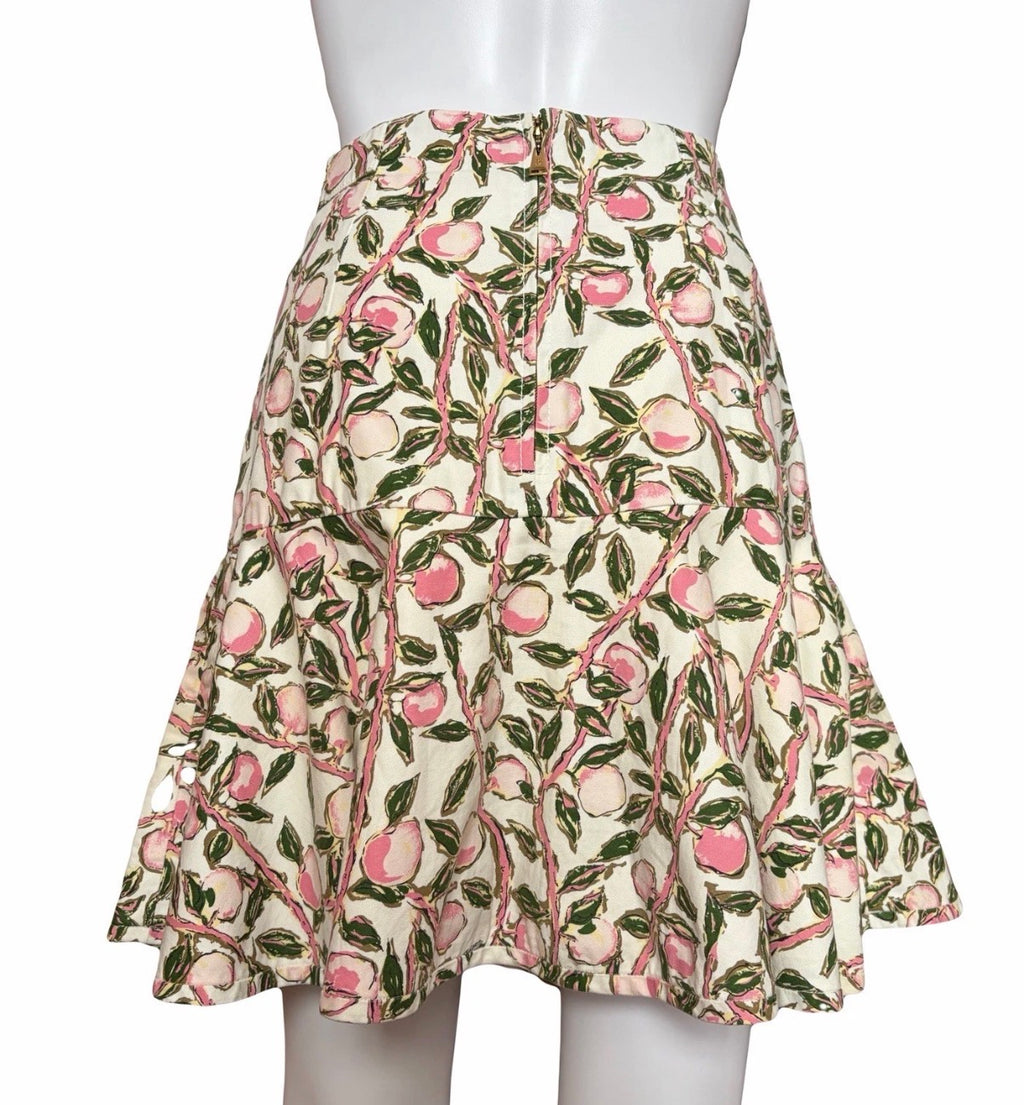 Louis Vuitton Floral  Flared Mini Skirt 38FR