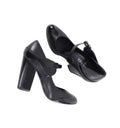 Chanel Mary Jane Pumps Black 38.5 CC Logo Ankle Strap Fall/2008