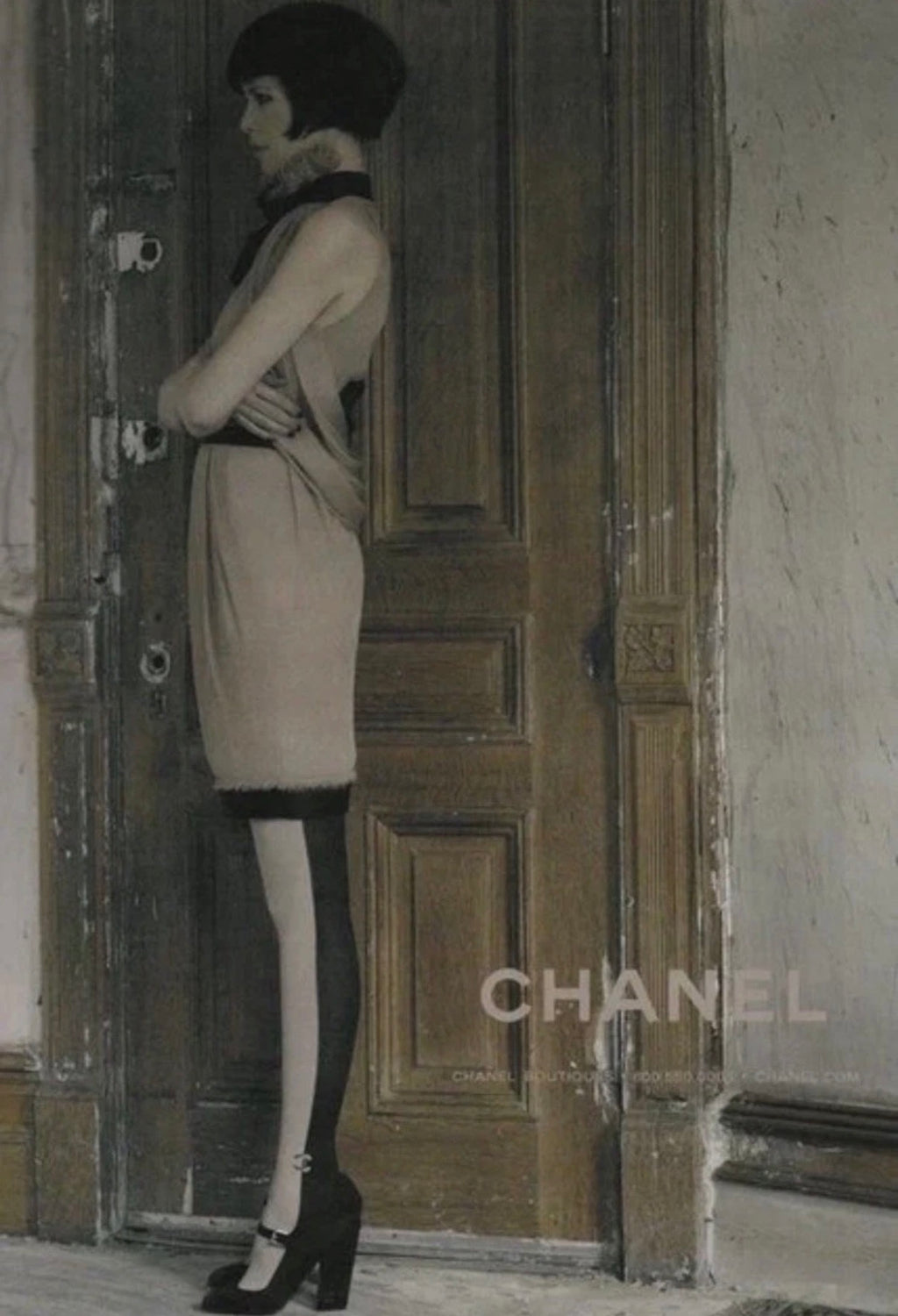 Chanel Mary Jane Pumps Black 38.5 CC Logo Ankle Strap Fall/2008