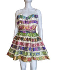 Roberto Cavalli Silk Mini Dress Spring/2010 Seen On Paris Hilton Multicolour 40IT