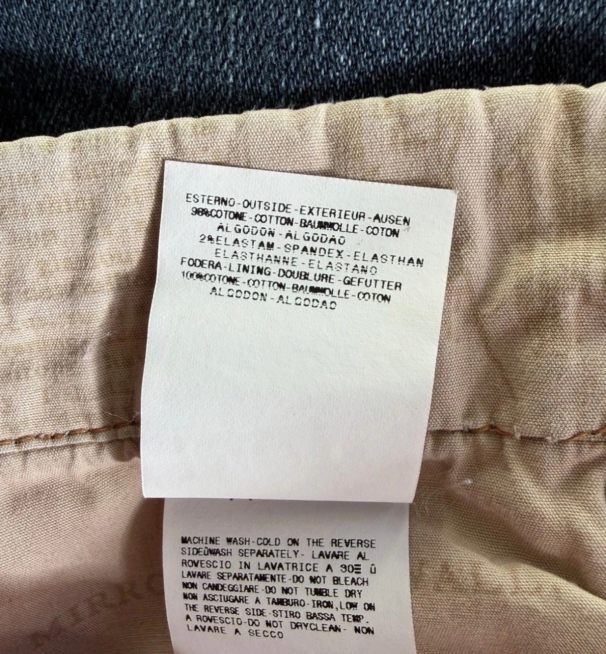 JOHN GALLIANO Denim Cropped Jeans 2000s Washed Blue Logo Buttons 27 Vintage