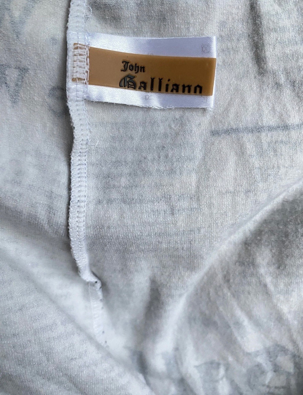 JOHN GALLIANO Iconic Gazette Print Mini Dress 2000s Vintage Newspaper  White Black