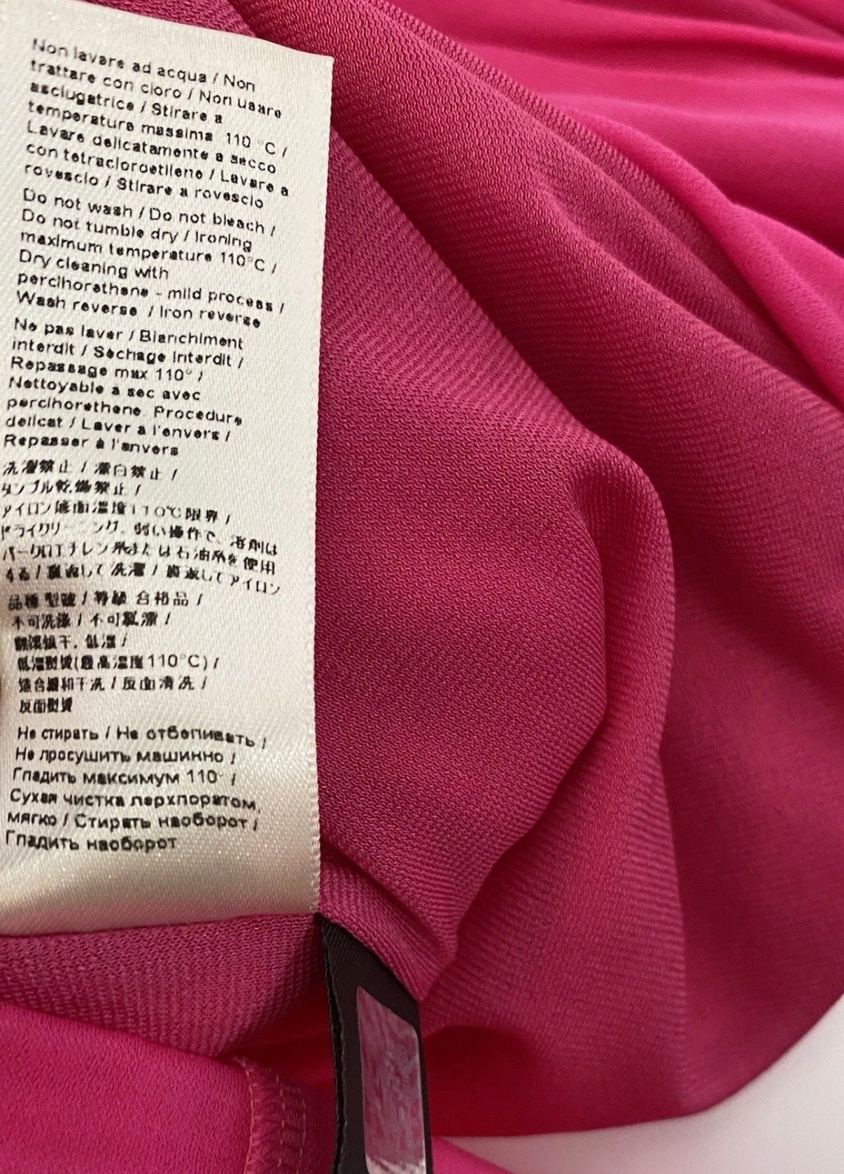 Roberto Cavalli Pink Cocktail Mini Dress Draped V-Neck 40IT Jewelled Logo