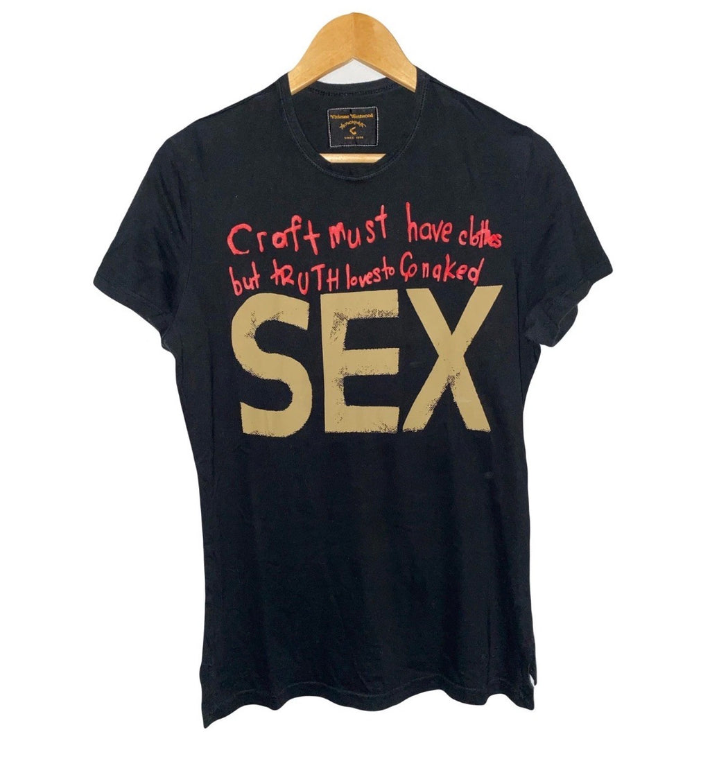 Vivienne Westwood Vintage Black T-shirt Sex Print Anglomania
