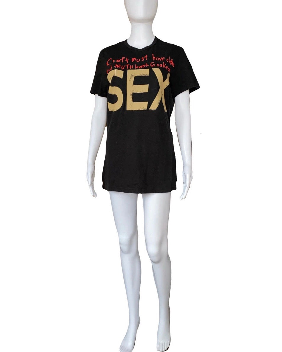 Vivienne Westwood Vintage Black T-shirt Sex Print Anglomania