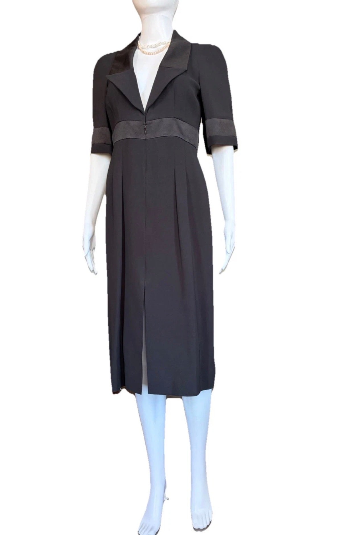Chanel Black Silk Dress Fall/2007 38FR New