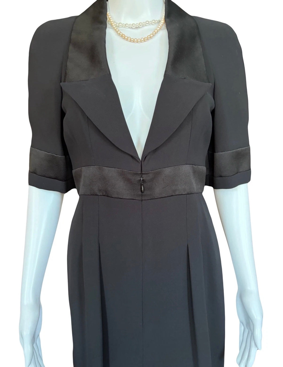 Chanel Black Silk Dress Fall/2007 38FR New