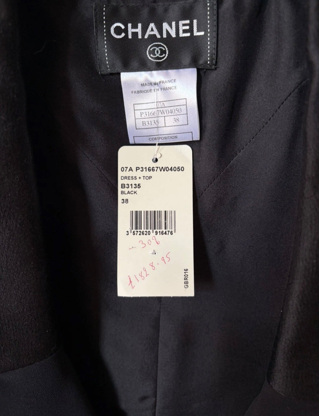 Chanel Black Silk Dress Fall/2007 38FR New