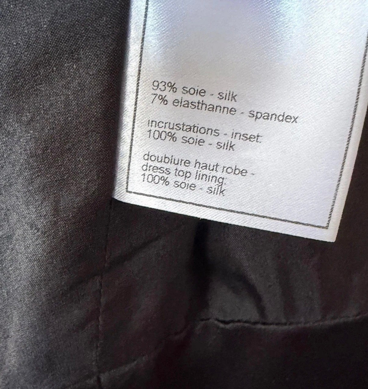 Chanel Black Silk Dress Fall/2007 38FR New