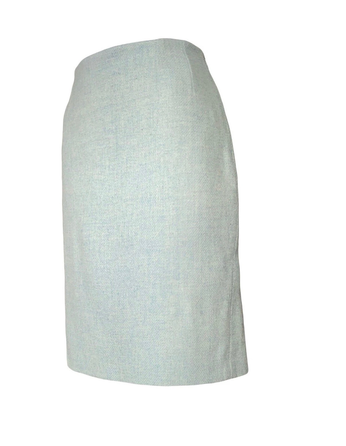 John Galliano Bias Cut Wool Pencil Skirt 42FR Vintage
