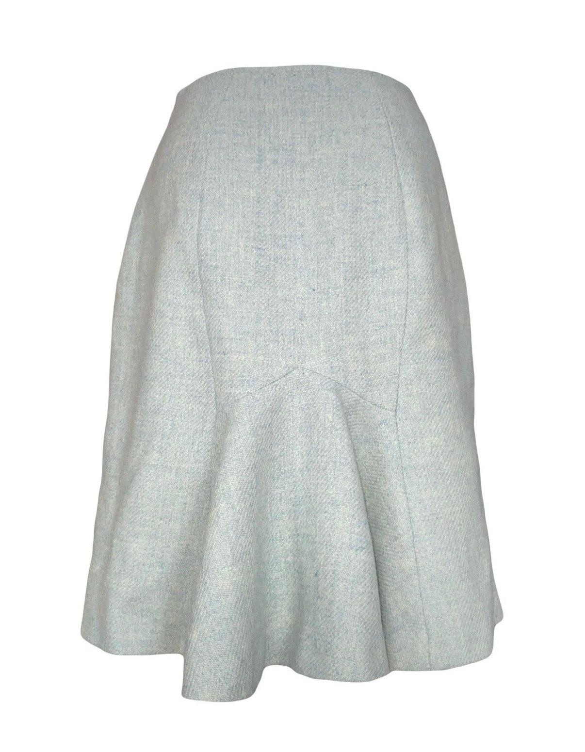 John Galliano Bias Cut Wool Pencil Skirt 42FR Vintage