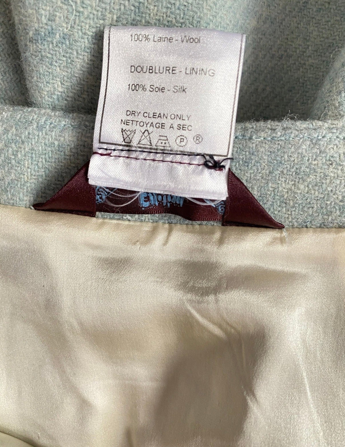 John Galliano Bias Cut Wool Pencil Skirt 42FR Vintage