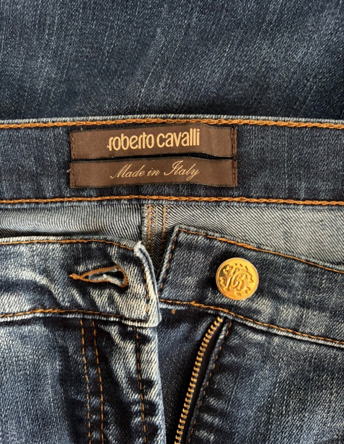 Roberto Cavalli 2000s Bootcut Denim Jeans Blue 42IT  Vintage