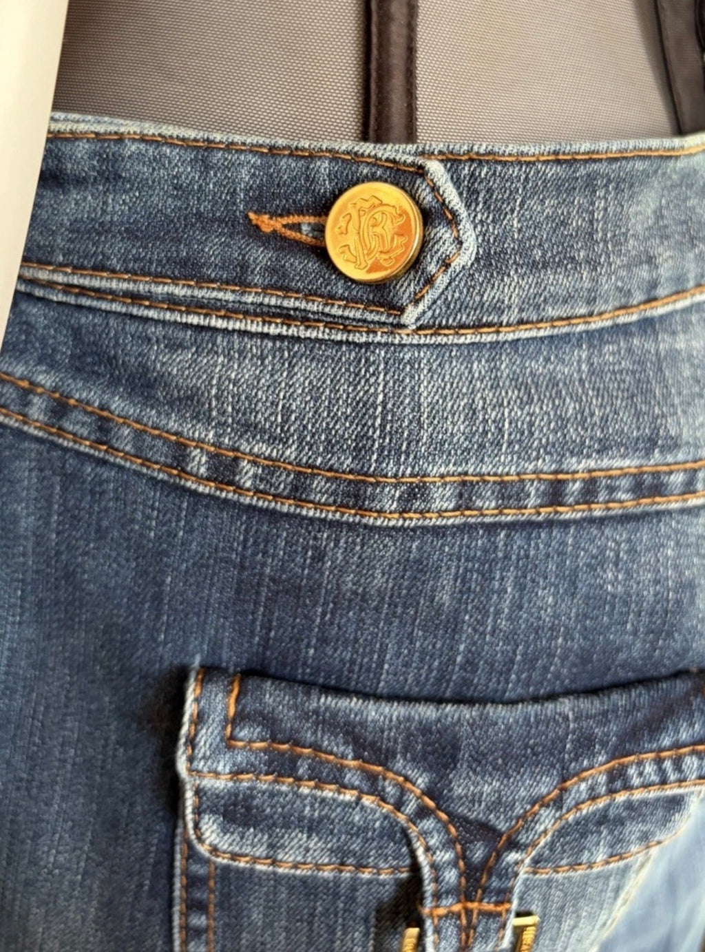 Roberto Cavalli 2000s Bootcut Denim Jeans Blue 42IT  Vintage