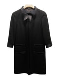 Chanel Black Coat Satin Bow Fall/2005 Runaway 38FR CC