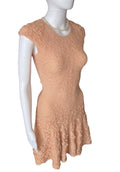 Alexander McQueen Knitted Dress Salmon Pink Body Hugging Fabric S