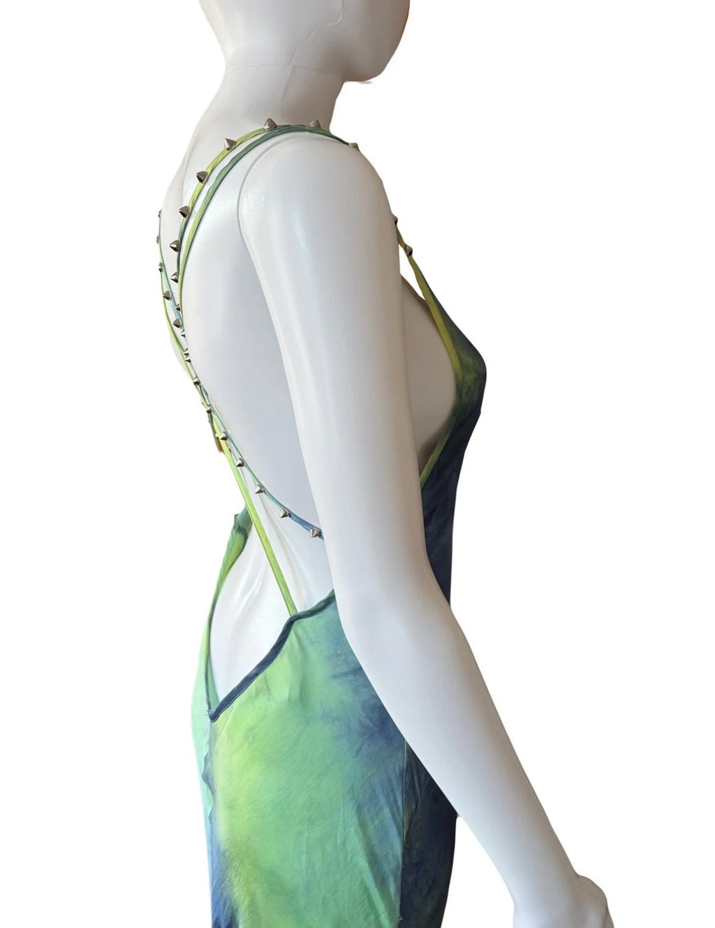 Roberto Cavalli Maxi Dress Floor Length Ruffle Hem 42IT