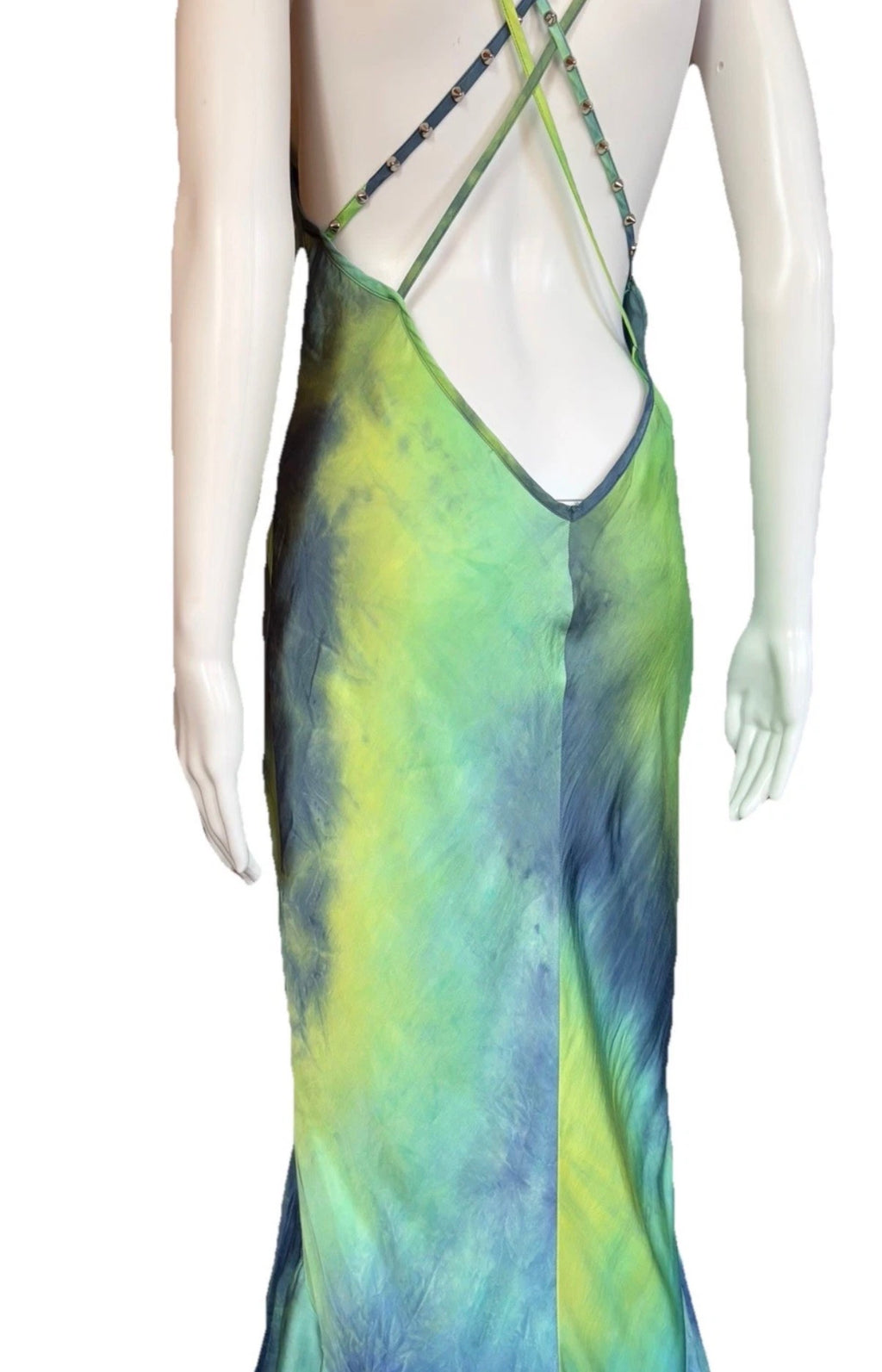 Roberto Cavalli Maxi Dress Floor Length Ruffle Hem 42IT