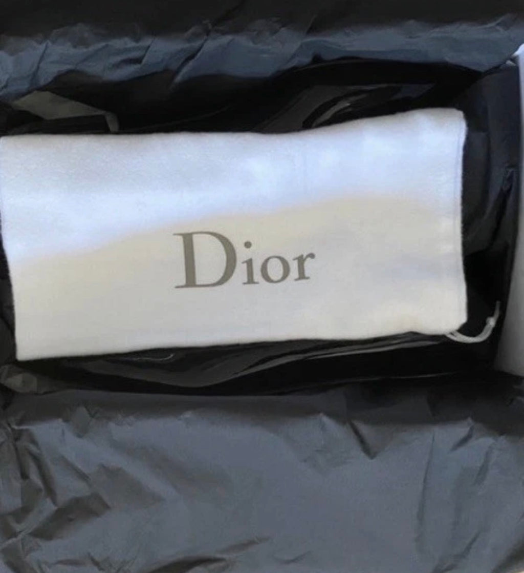 Dior Black Patent Leather Pointed Ballerina Flats 38eu New.