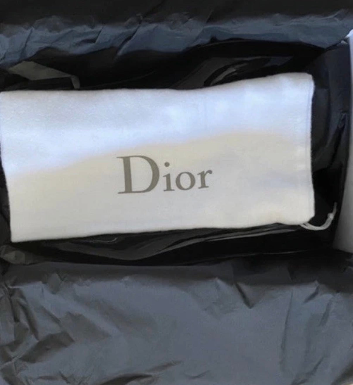 Dior Black Patent Leather Pointed Ballerina Flats 38eu New.