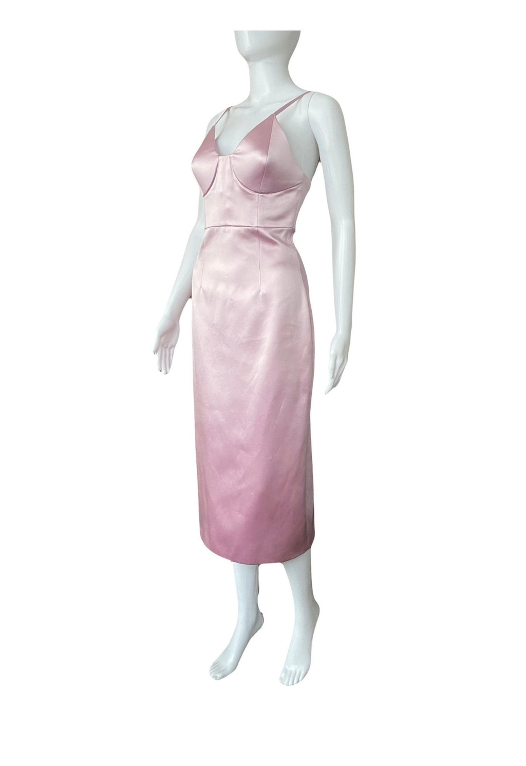 Gucci Pre-Fall/2022 Silk-Duchesse Pink Midi Dress