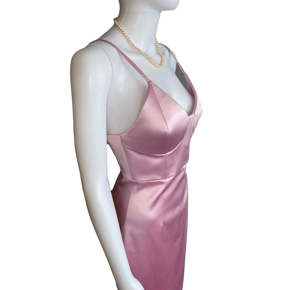 Gucci Pre-Fall/2022 Silk-Duchesse Pink Midi Dress