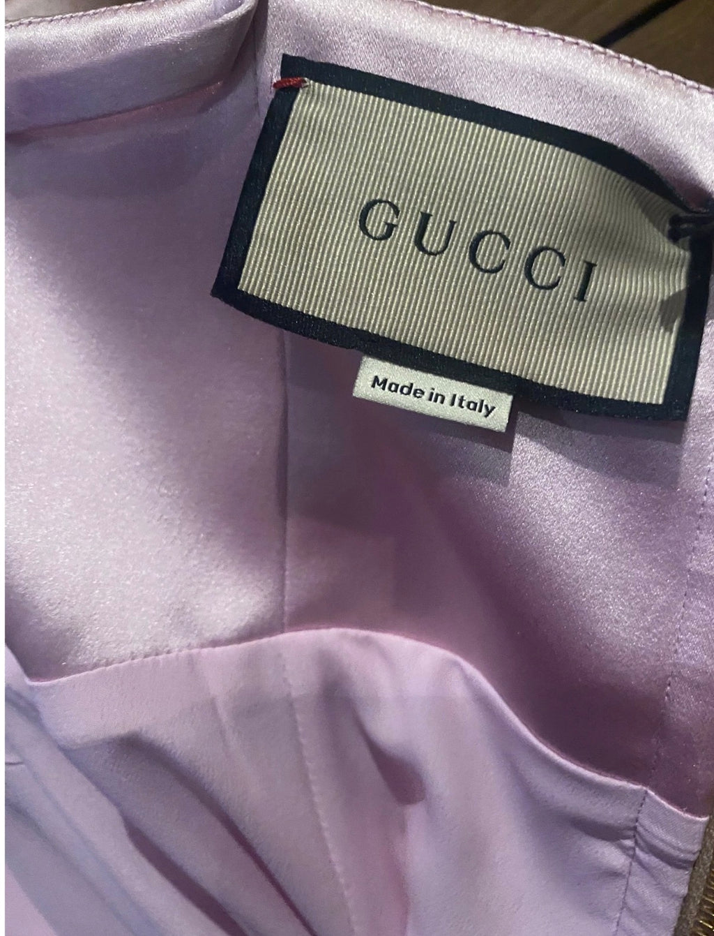 Gucci Pre-Fall/2022 Silk-Duchesse Pink Midi Dress