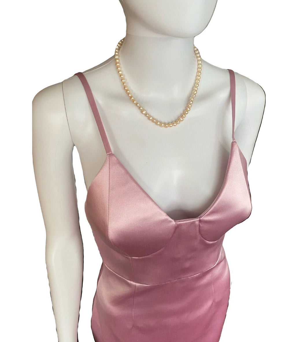 Gucci Pre-Fall/2022 Silk-Duchesse Pink Midi Dress