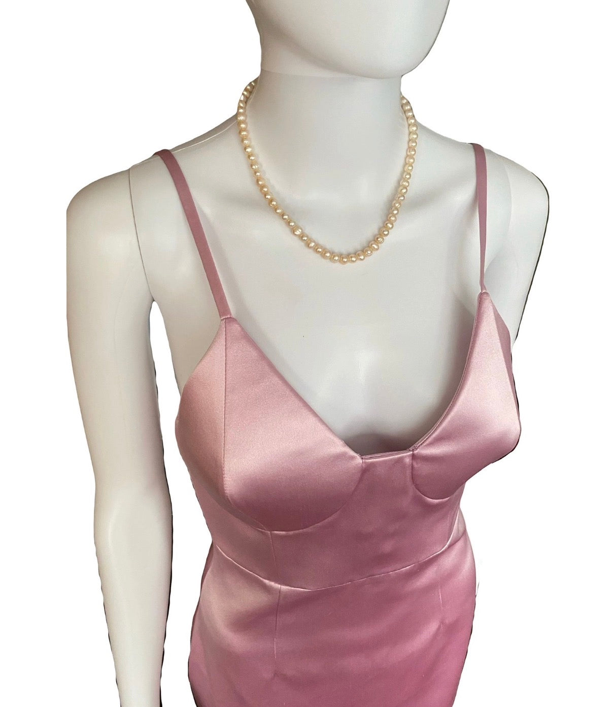 Gucci Pre-Fall/2022 Silk-Duchesse Pink Midi Dress