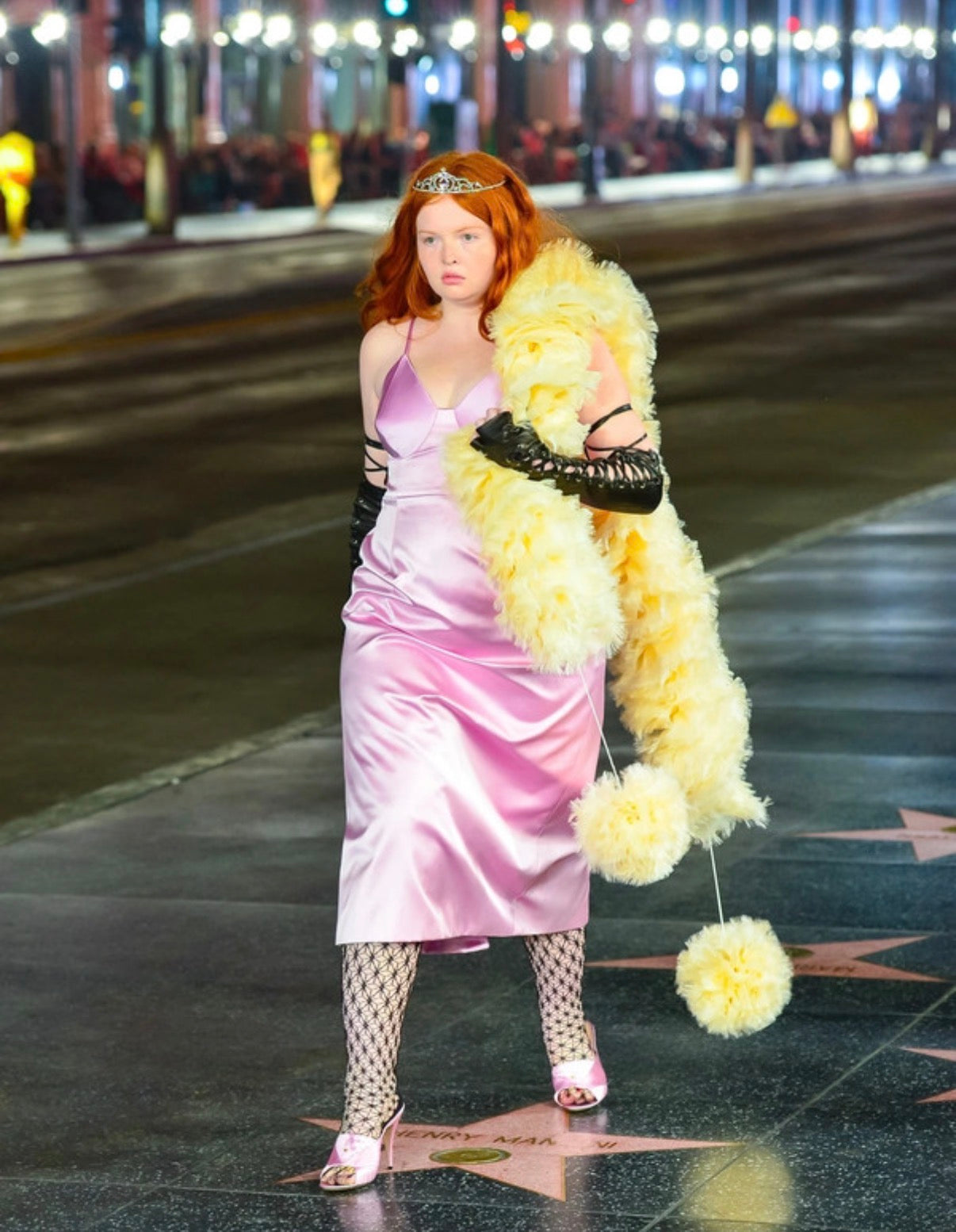 Gucci Pre-Fall/2022 Silk-Duchesse Pink Midi Dress