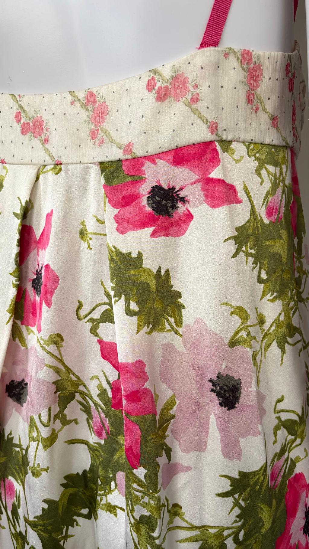 John Galliano 2000s Floral Midi Dress 100% Silk 40IT