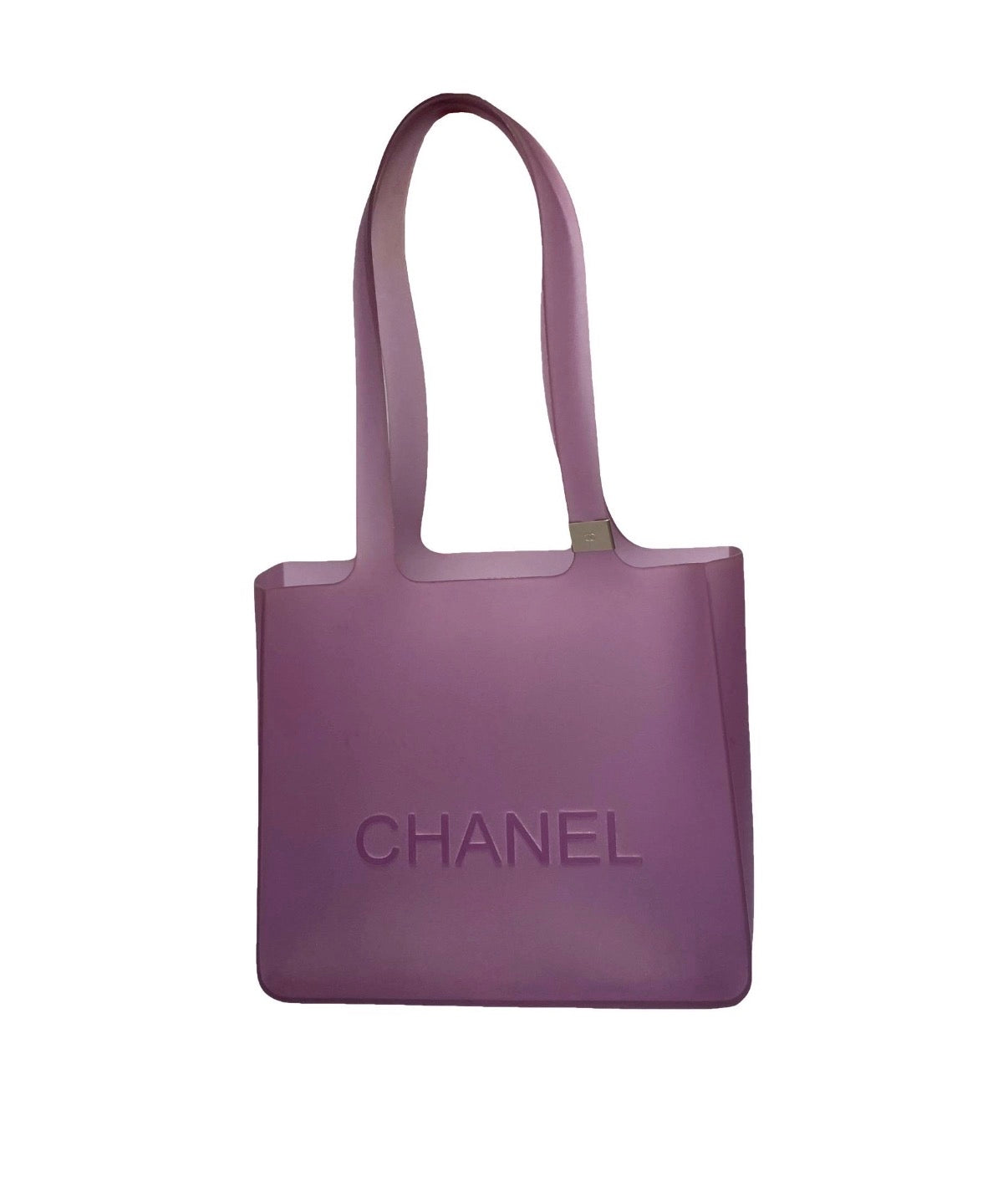 Chanel Vintage Jelly Bag Tote Shopper Handbag in Purple.