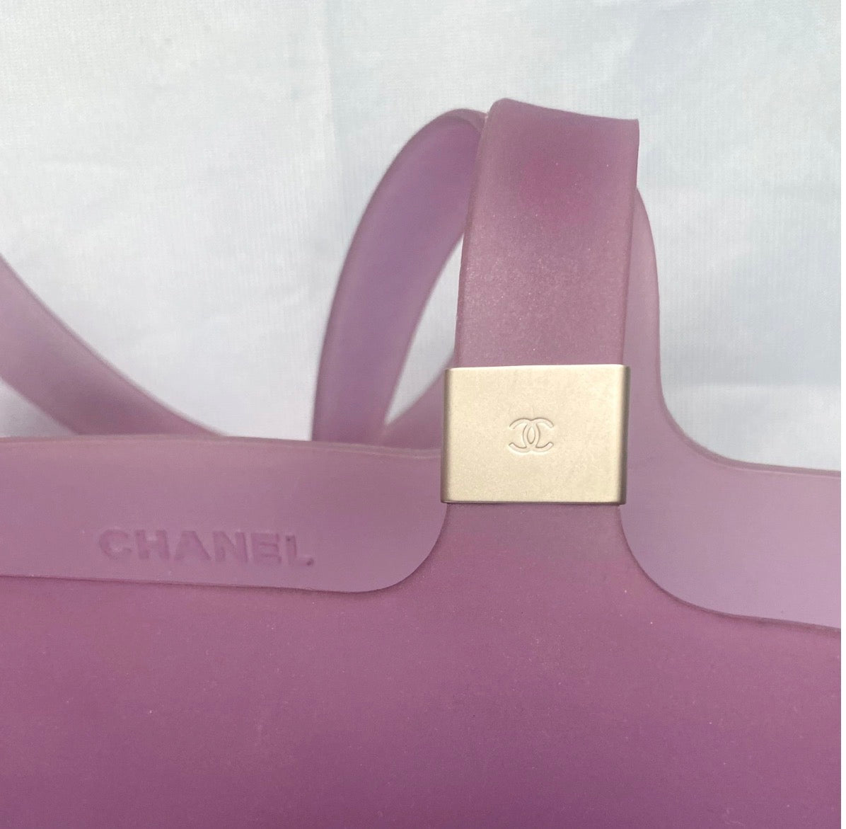 Chanel Vintage Jelly Bag Tote Shopper Handbag in Purple.