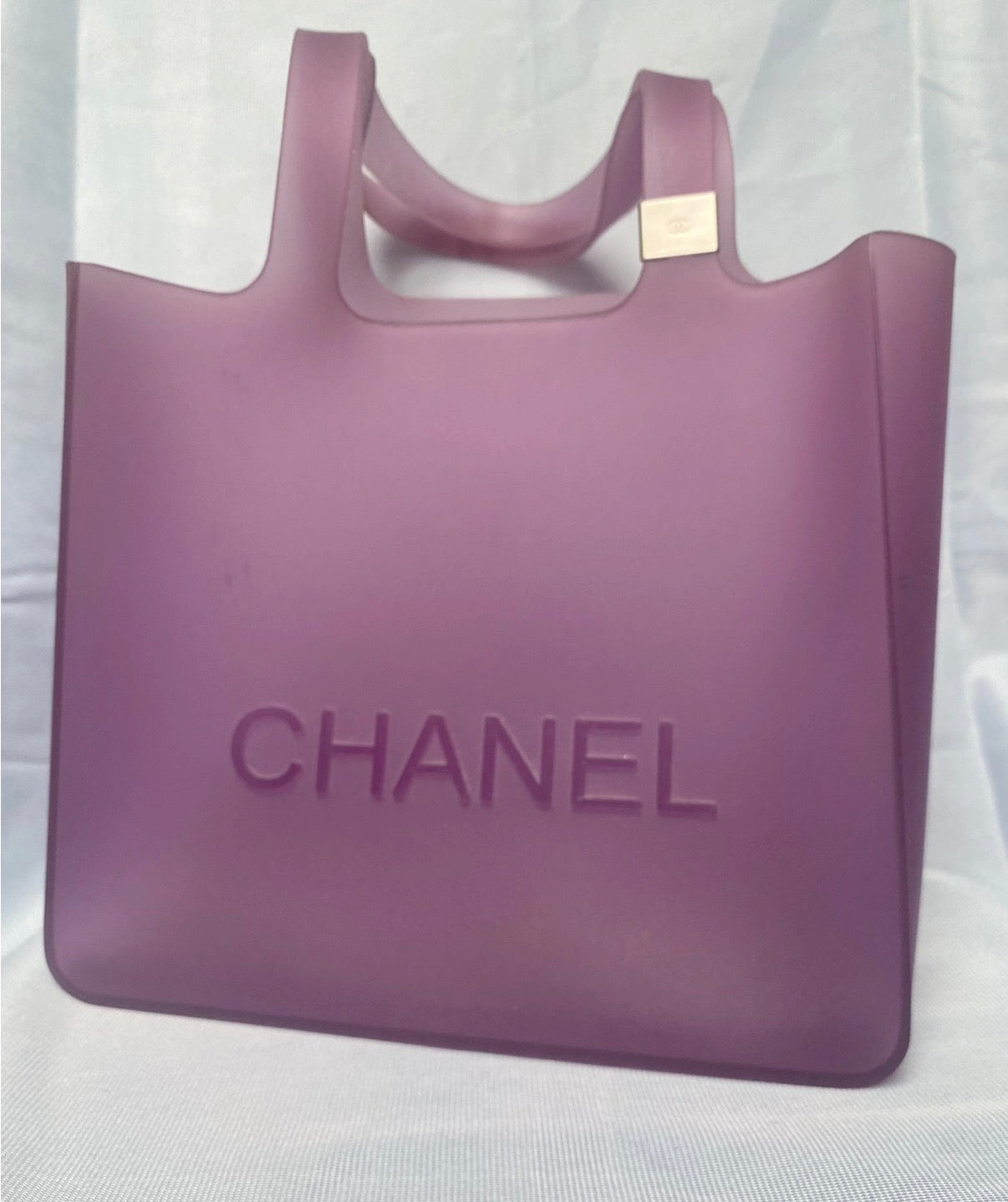 Chanel Vintage Jelly Bag Tote Shopper Handbag in Purple.