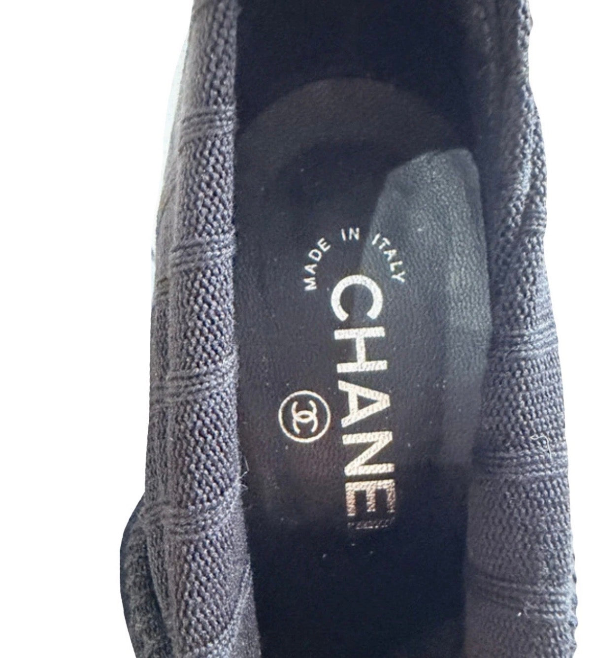 Chanel Black Sock Boots Patent Leather Spring  2014 37.5eu