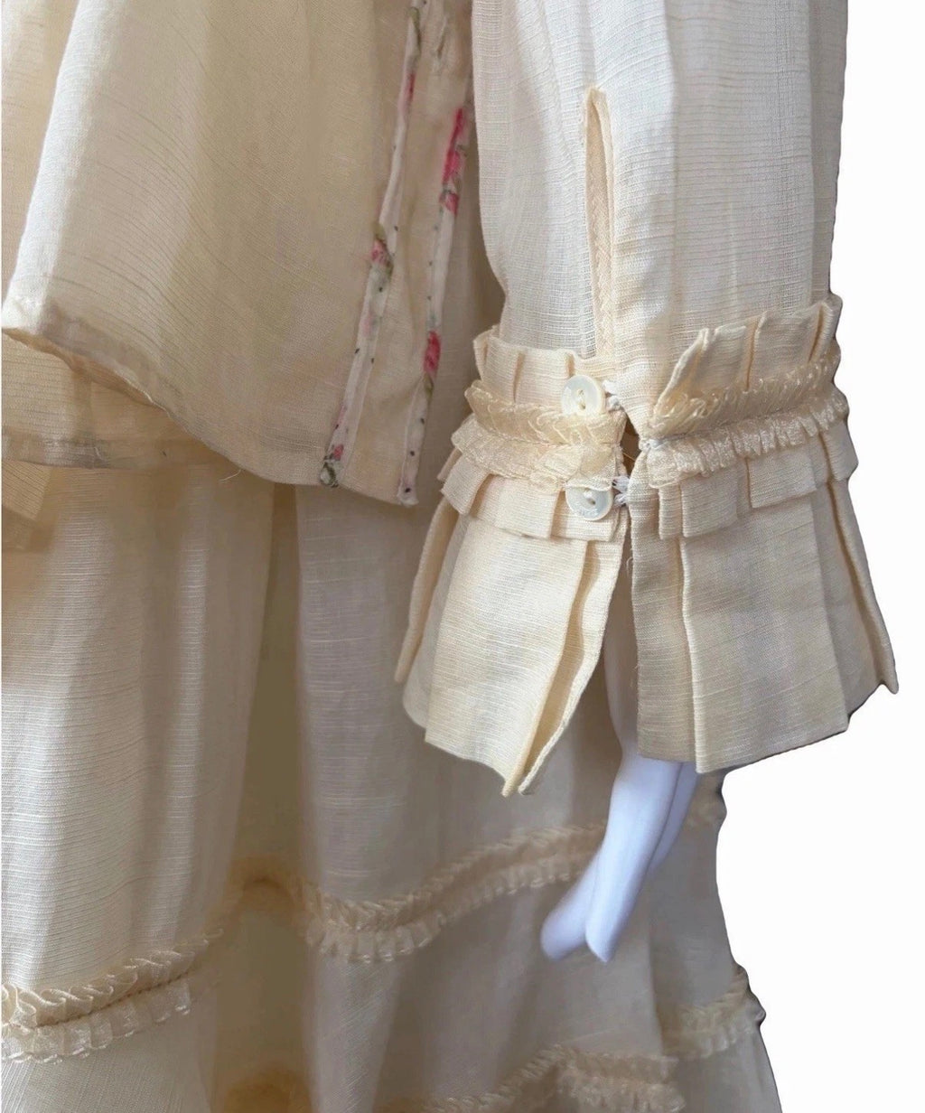 John Galliano 2000s Dress and Blouse set 46IT