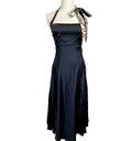 Just Cavalli 2000s Vintage Halter Neck Skater Dress 40IT