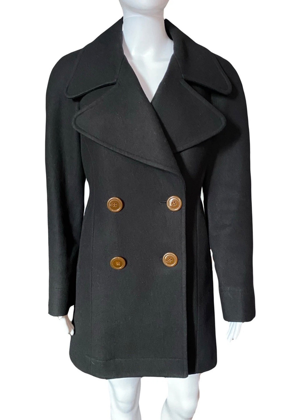 Vivienne Westwood Black Wool Coat 42 IT Red Label