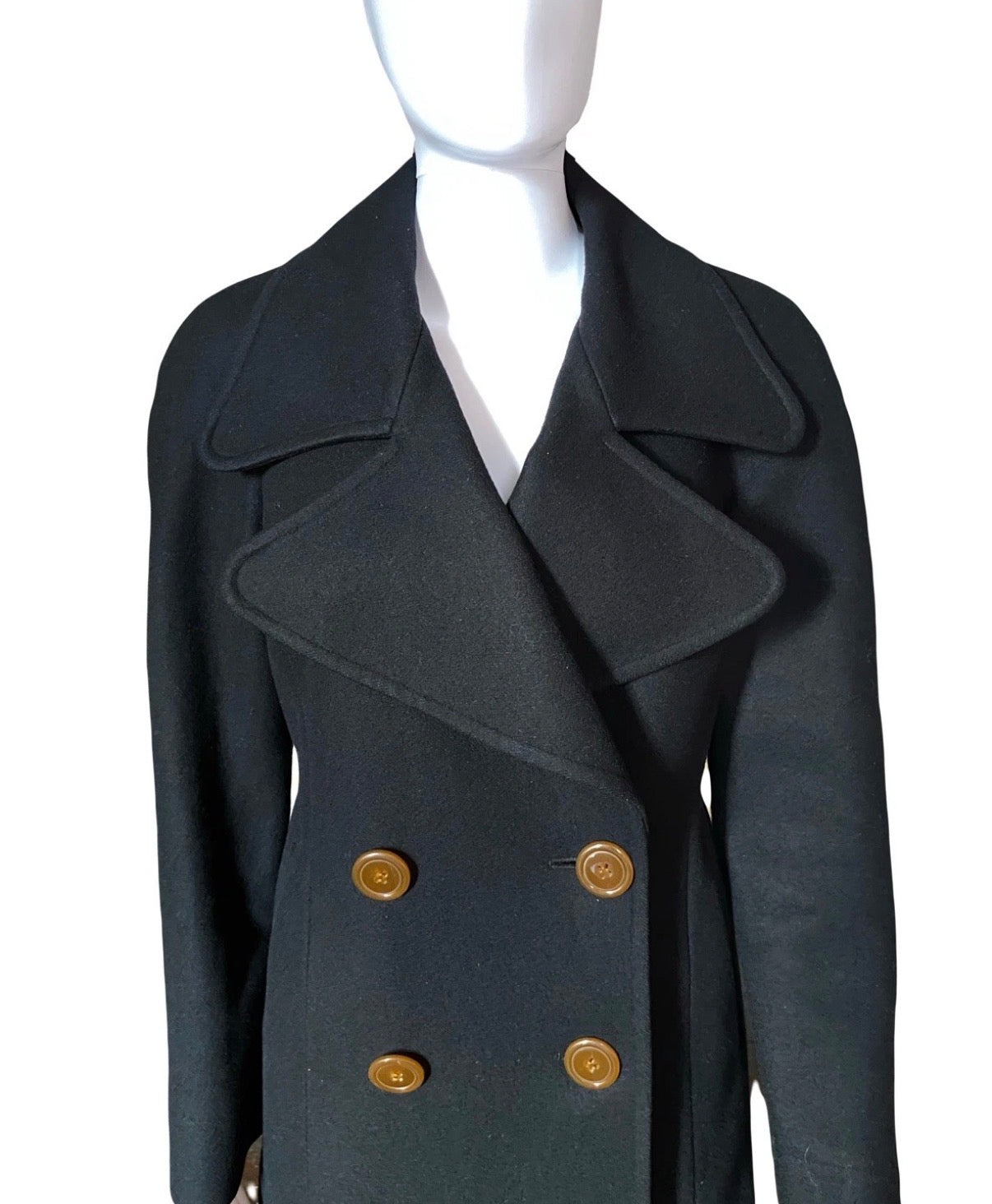 Vivienne Westwood Black Wool Coat 42 IT Red Label
