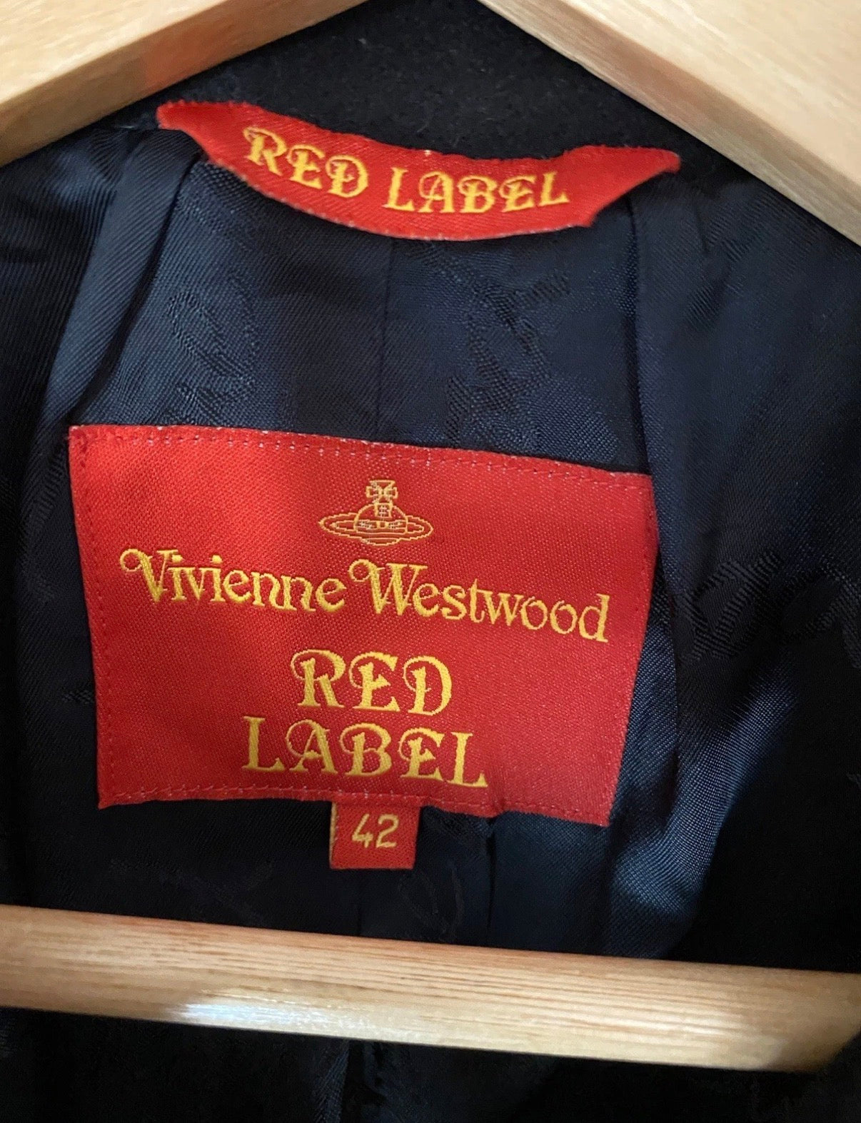Vivienne Westwood Black Wool Coat 42 IT Red Label