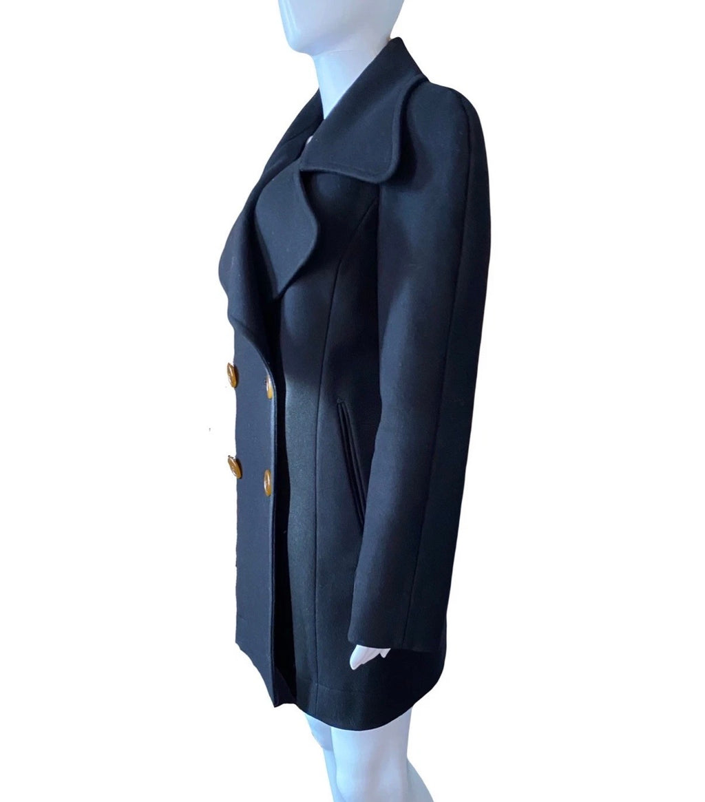 Vivienne Westwood Black Wool Coat 42 IT Red Label