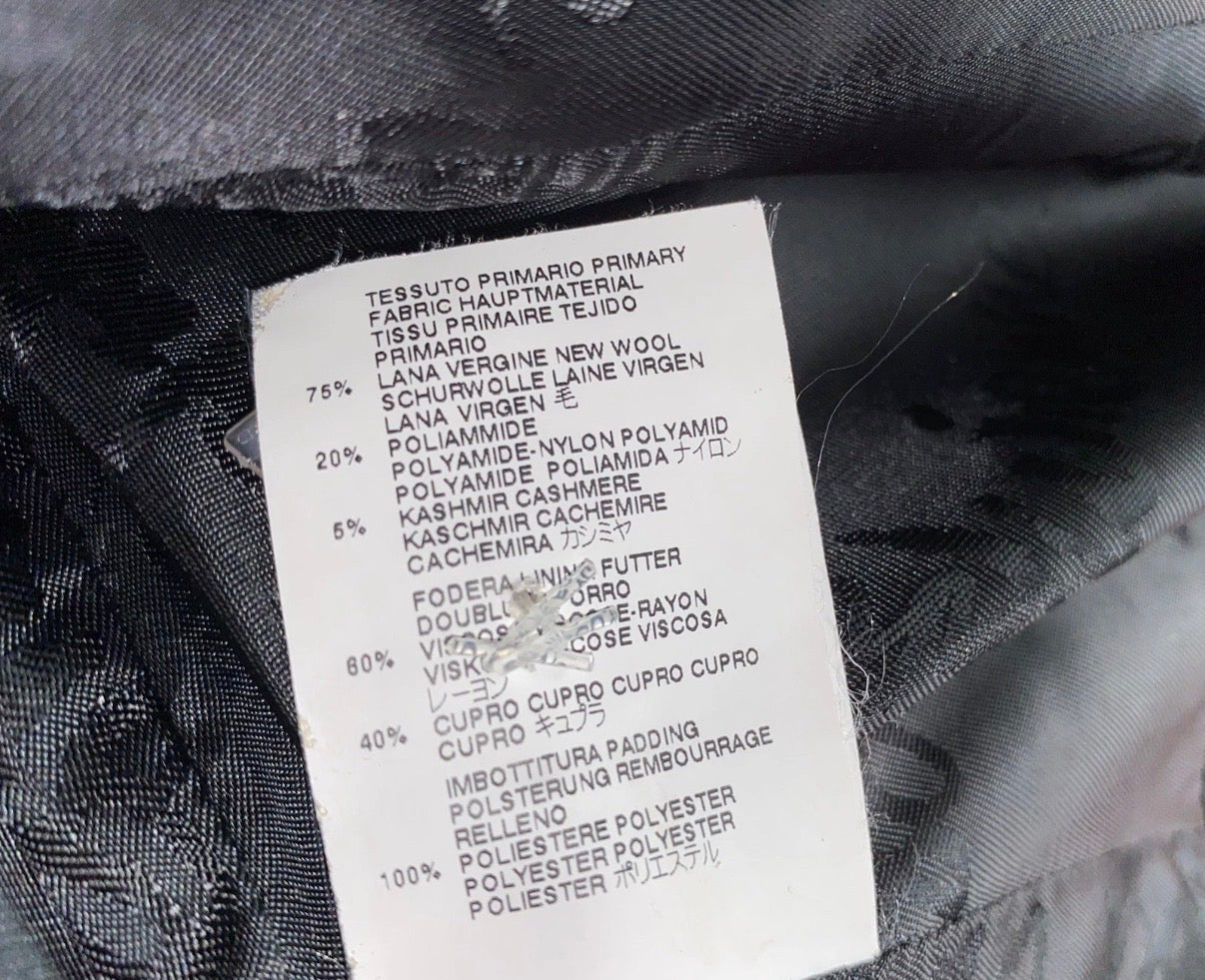 Vivienne Westwood Black Wool Coat 42 IT Red Label