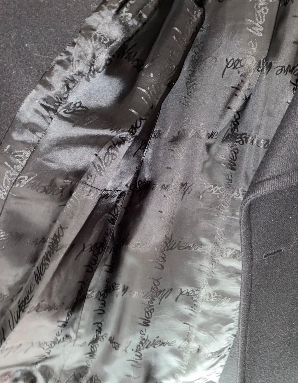 Vivienne Westwood Black Wool Coat 42 IT Red Label
